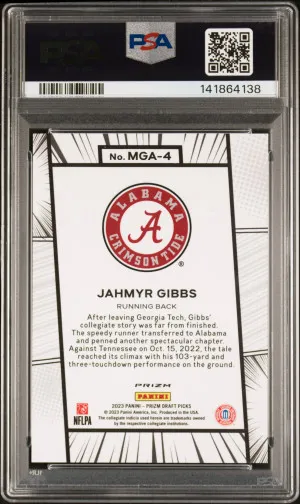 2023 Panini Prizm Draft Picks Manga Jahmyr Gibbs back