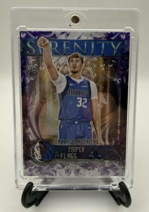SY-11 Cooper Flagg 2025-26 Topps Chrome - Serenity Purple Refractor #/75 front