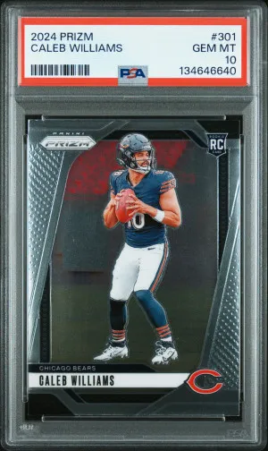 2024 Panini Prizm Caleb Williams PSA 10 Rookie front