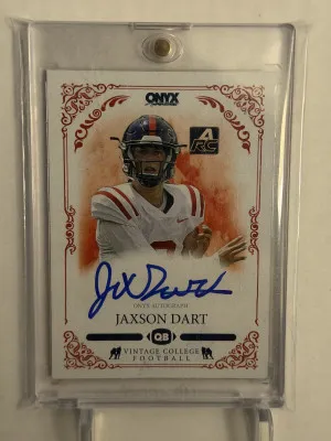 2022 Onyx Jaxson Dart Blue Ink Auto /300 front