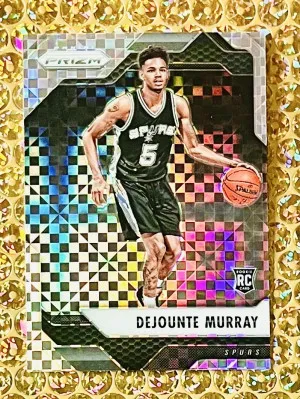 2016-17 Panini Prizm #236 Dejounte Murray RC Starburst Prizm front