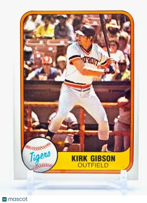 1981 Fleer - #481 Kirk Gibson (RC) - Rookie - Detroit Tigers - SHARP CORNERS front