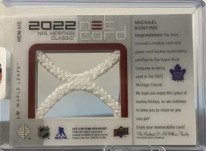 Michael Bunting Heritage Classic Net Cord /35 back