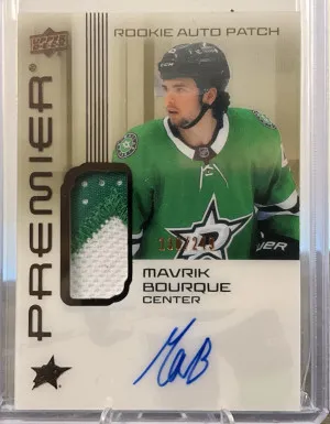 Mavrik Bourque Premier Bronze Auto Patch /249 RPA front
