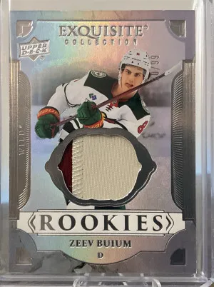 Zeev Buium Exquisite Rookies Patch /99 front