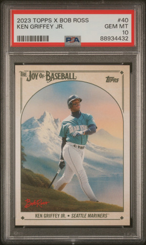 2023 Topps X Bob Ross The Joy Of Baseball Ken Griffey Jr. front
