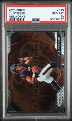 2023 Panini Prizm Fireworks Cj Stroud front