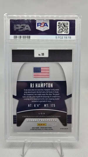 2020 Panini Prizm Draft Picks Rj Hampton Hyper Prizm back