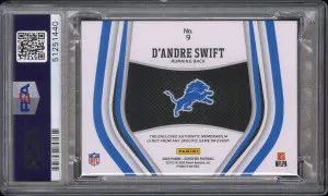 2020 Panini Certified New Generation Jerseys D'andre Swift Nw.gen.jsy-Mr.gold Fotl back