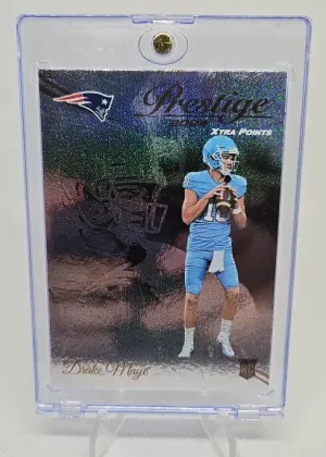 2024 Panini Prestige - Rookies Drake Maye #304 Xtra Points Galaxy (RC) front