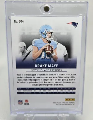 2024 Panini Prestige - Rookies Drake Maye #304 Xtra Points Galaxy (RC) back