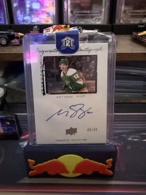 Matt Boldy Exquisite Rookie Auto /49 front