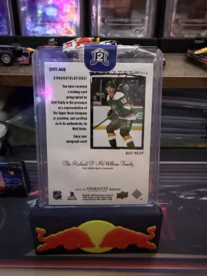 Matt Boldy Exquisite Rookie Auto /49 back