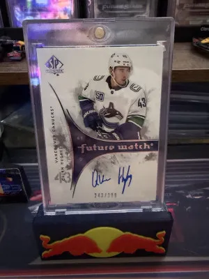 Quinn Hughes Retro Future Watch Auto /399 front