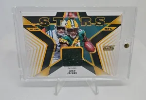 2025 Score - Stars Of The Nfl Josh Jacobs #SNJ-JJS Jersey (MEM) front