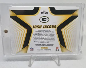 2025 Score - Stars Of The Nfl Josh Jacobs #SNJ-JJS Jersey (MEM) back