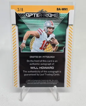 2025 Leaf Optichrome Lava Will Howard Auto /8 back