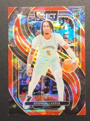 2024-25 Select Red Prizm Premier Stephon Castle Rookie front