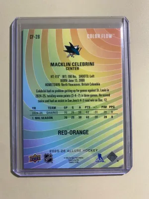 Macklin Celebrini 25-26 Allure Red-Orange Color Flow back