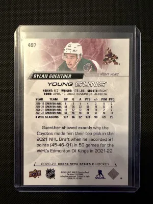 2022-23 UD Series 2 Dylan Guenther Young Guns back
