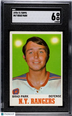 1970 Topps Brad Park #67 SGC 6 front