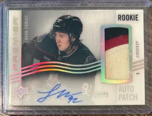 2023-24 Upper Deck Premier Logan Cooley Rookie 13/49 Patch front