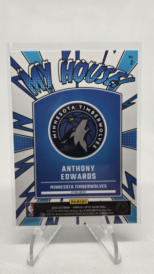 2024 Panini Donruss Optic My House 2 Anthony Edwards Silver Prizm back