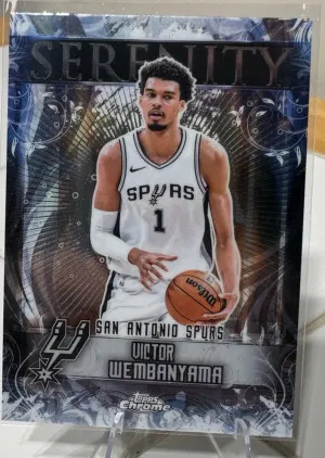 2025-26 Topps Chrome SY-1 Victor Wembanyama Serenity front