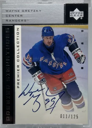 2002-03 Premier Collection Wayne Gretzky Silver Auto front
