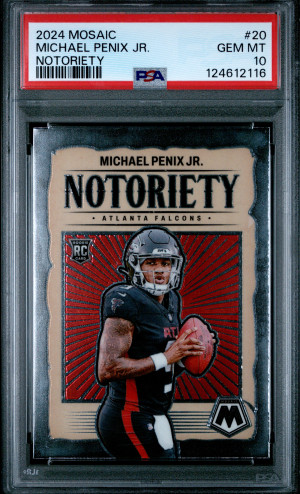 2024 Panini Mosaic Notoriety Michael Penix Jr. front
