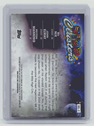 2024 Topps Cosmic Chrome Star Clusters Bo Nix Peyton Manning John Elway #SCL-2 back