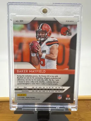Baker Mayfield 2018 Red White And Blue Prizm Rookie back
