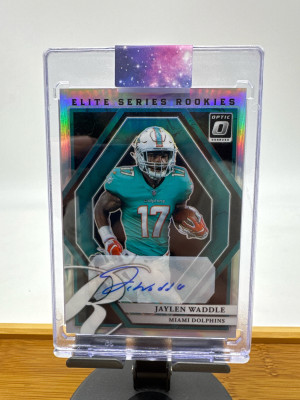 Jaylen Waddle Elite Series Rookie Autograph /99 2021 Optic! front