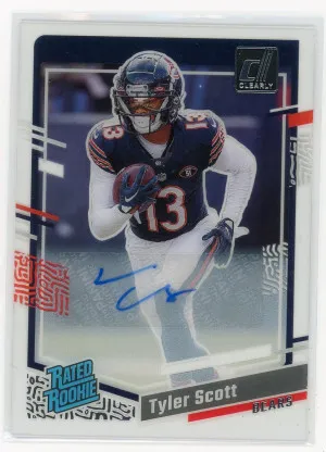 2023 Donruss Clearly Tyler Scott Rated Rookie Autograph #89