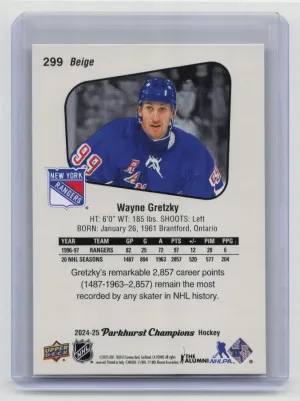 2024-25 Upper Deck Parkhurst Champions Greats Wayne Gretzky #299 Beige back
