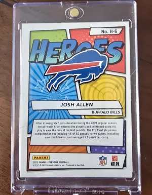 2022 Panini Prestige Football Heroes back