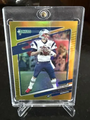 2021 Tom Brady Donruss Gold Press Proof No. 2