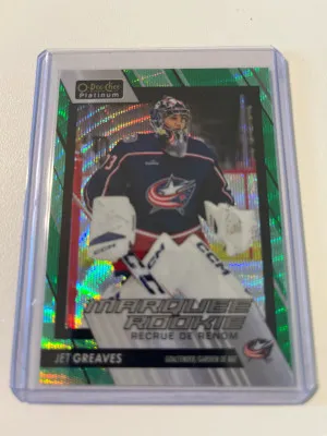2023-24 OPC Platinum Emerald Surge Jet Greaves #06/10 front