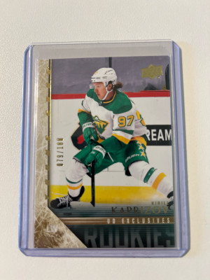 2020-21 UD Retro Young Guns Exclusives Kirill Kaprizov #079/100 front