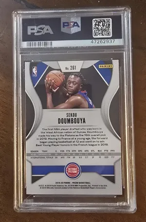2019 Panini Prizm Sekou Doumbouya back