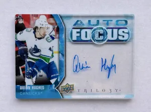 2021-22 Trilogy Auto Focus Quinn Hughes front