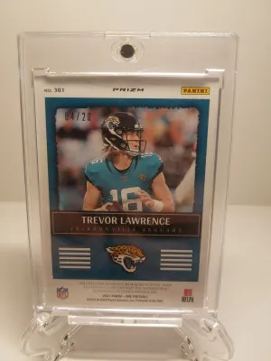 2021  Panini One Precision Trevor Lawerence rookie auto /20 back