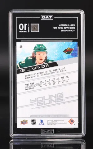 Kirill Kaprizov 2020 Upper Deck Young Guns #451 back