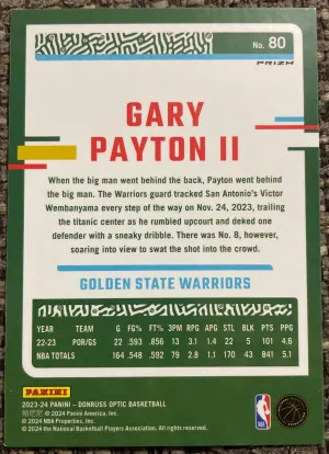 Gary Payton II Jazz Ssp Card back