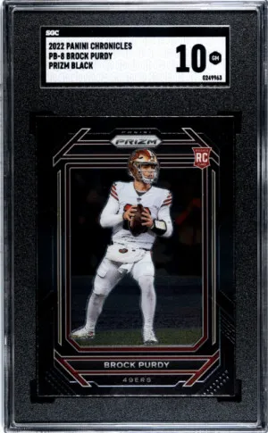 2022 Panini Chronicles Brock Purdy SGC 10 front
