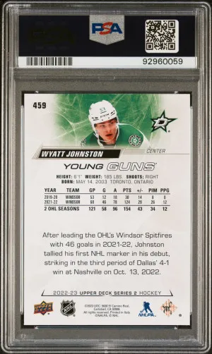2022 Upper Deck Wyatt Johnston back