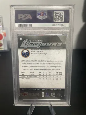 2015 Upper Deck Jack Eichel back