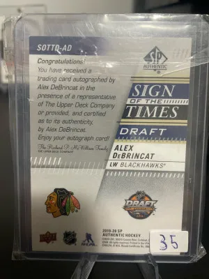 Alex Debrincat Sign Of The Time Draft back
