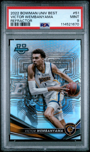2022 Bowman University Best Victor Wembanyama Refractor front