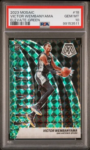 2023 Panini Mosaic Elevate Victor Wembanyama Elevate-Green front